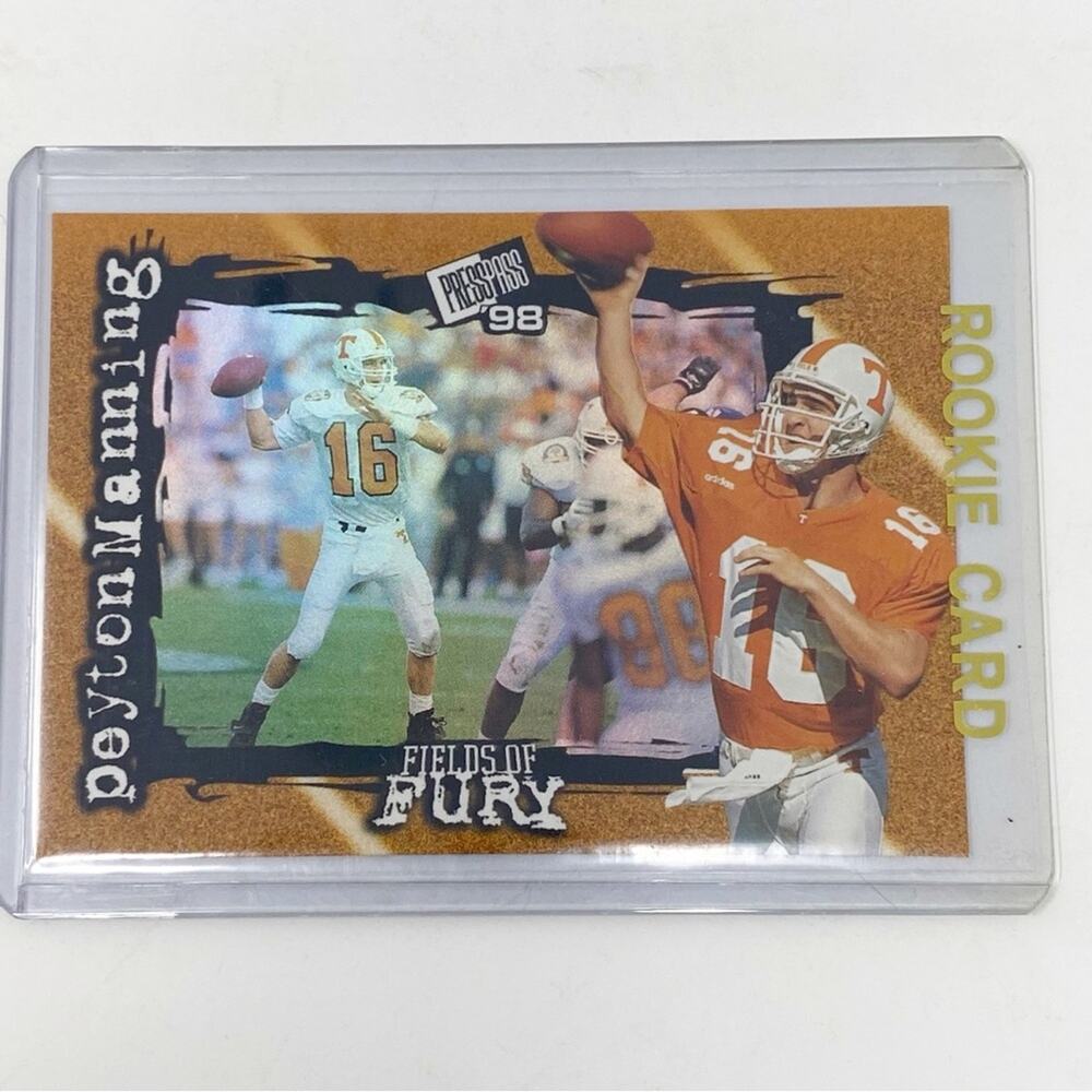 PEYTON MANNING Rare 1998 Press Pass Fields of Fury Rookie Card FF1